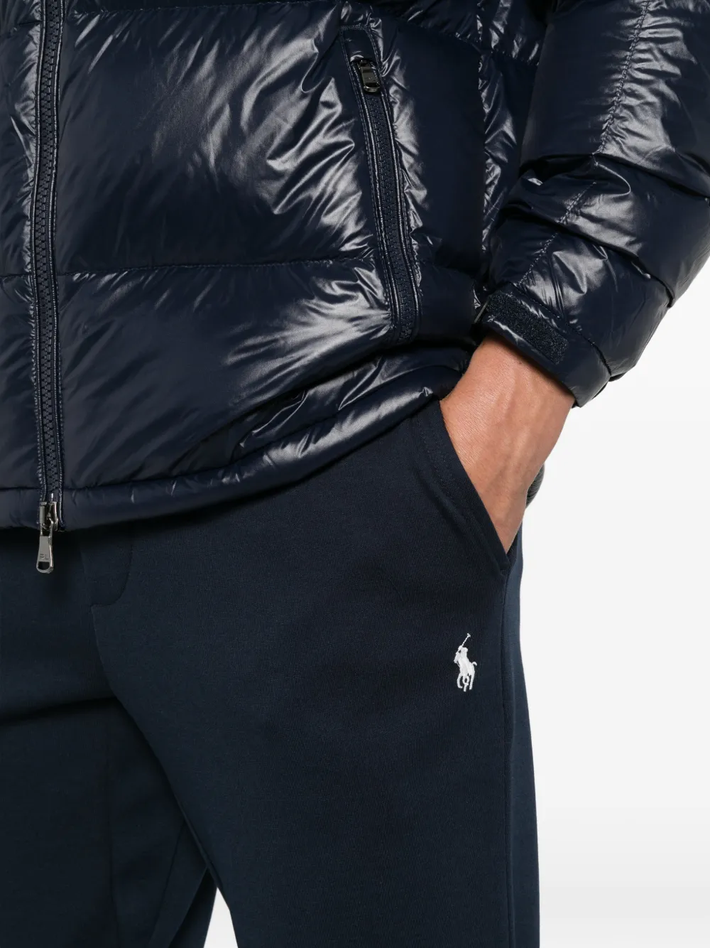 Polo Ralph Lauren drawstring-waist logo-embroidered track pants Blauw