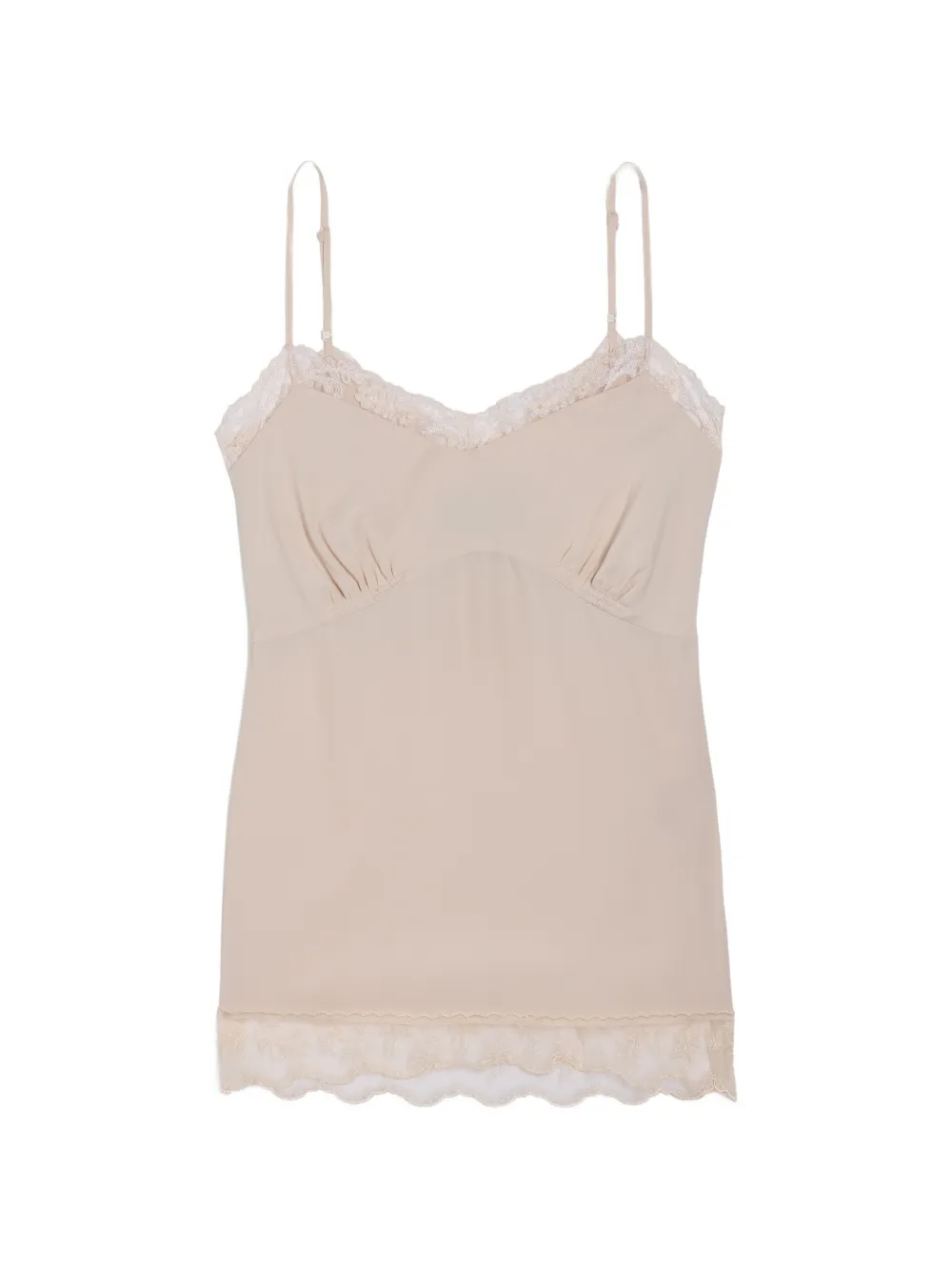 Simone Rocha lace-trim camisole top - Toni neutri