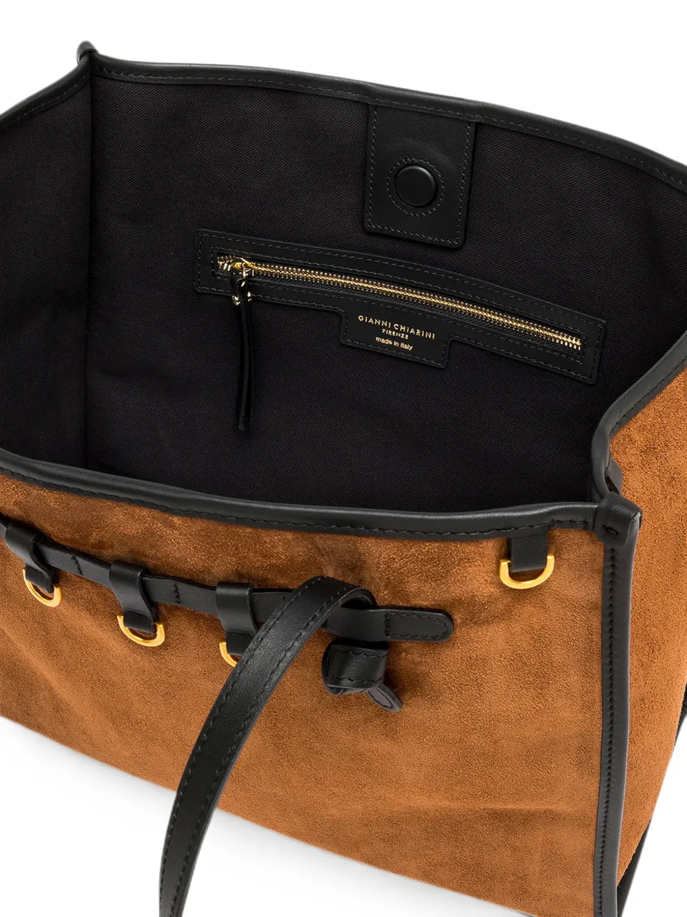 GIANNI CHIARINI Marcella suède shopper Bruin