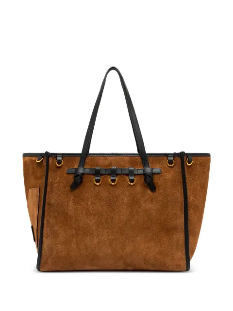 GIANNI CHIARINI large Marcella suede tote bag