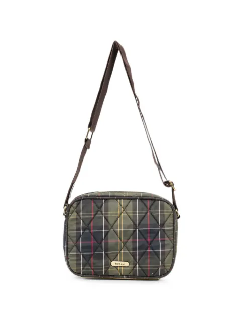 Barbour quilted tartan-pattern shoulder bag