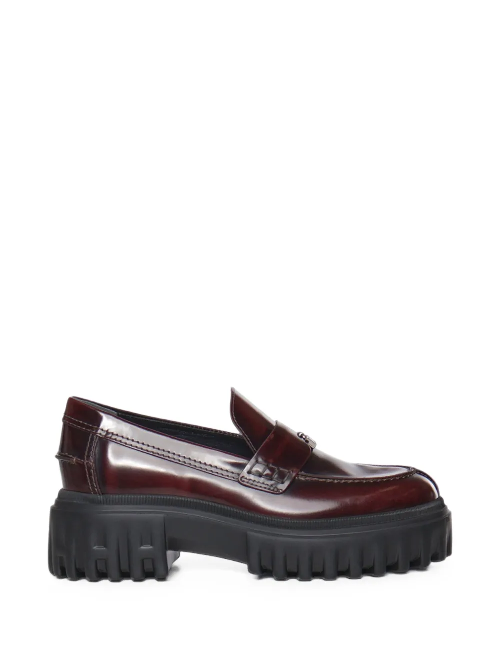 Hogan H700 chunky-sole leather loafers