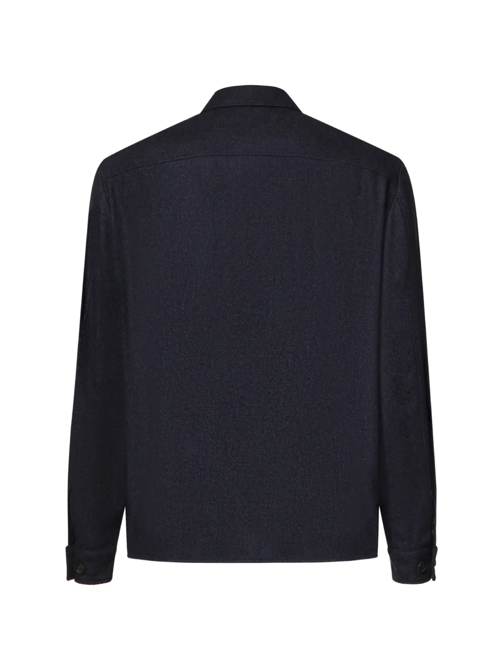 Eleventy Shirtjack met knoopsluiting Blauw