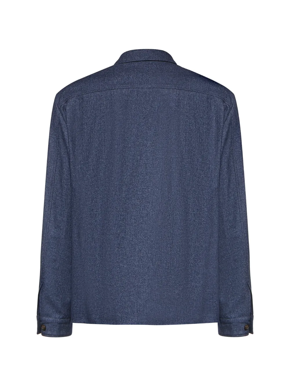 Eleventy Button-up jack met borstzak Blauw