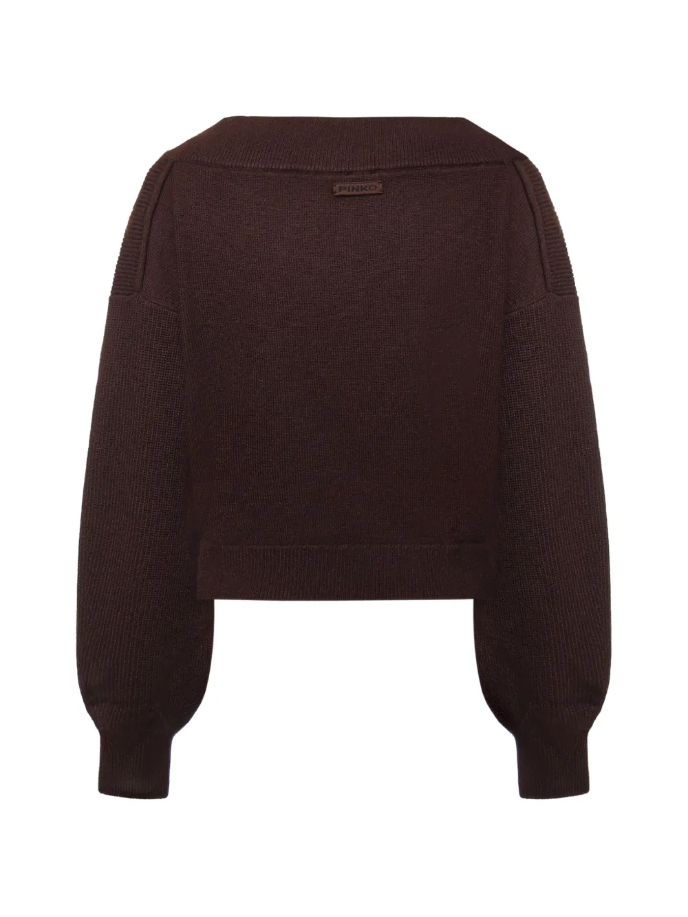 PINKO Cropped wollen trui Bruin