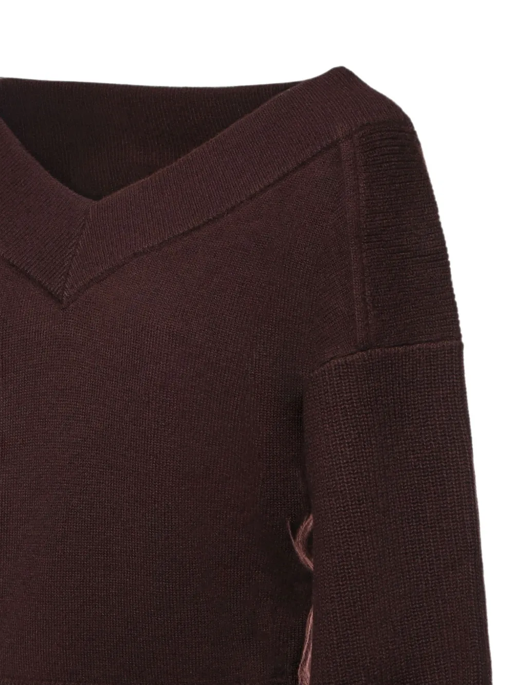 PINKO Cropped wollen trui Bruin
