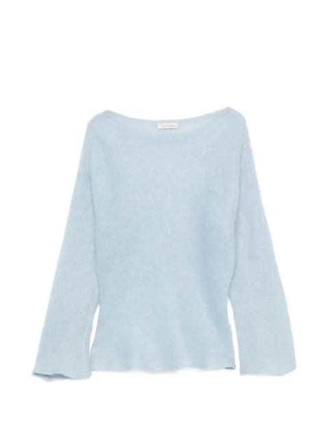 Carine Gilson langærmet sweater med bådudskæring