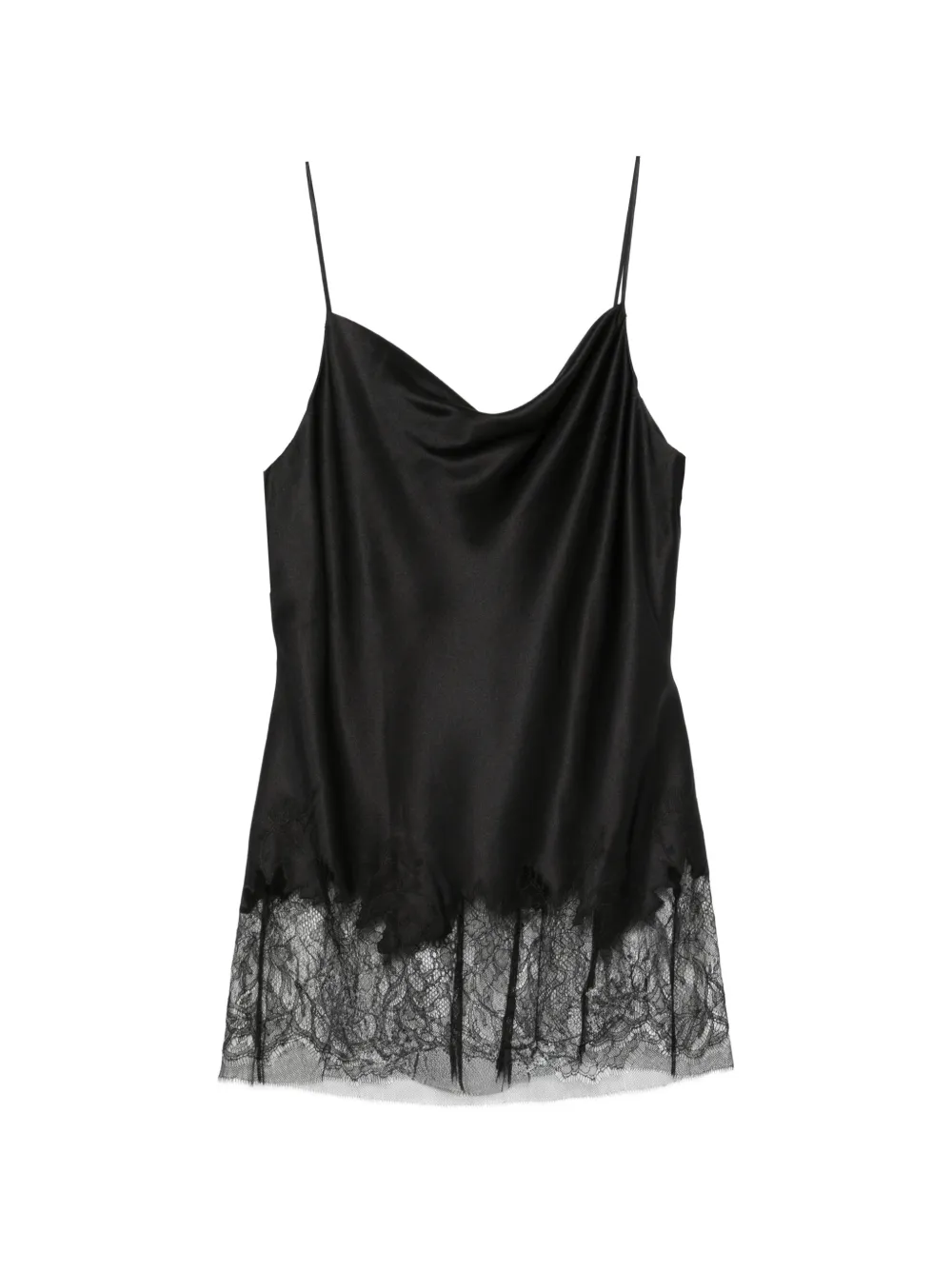 Carine Gilson lace-trim silk camisole