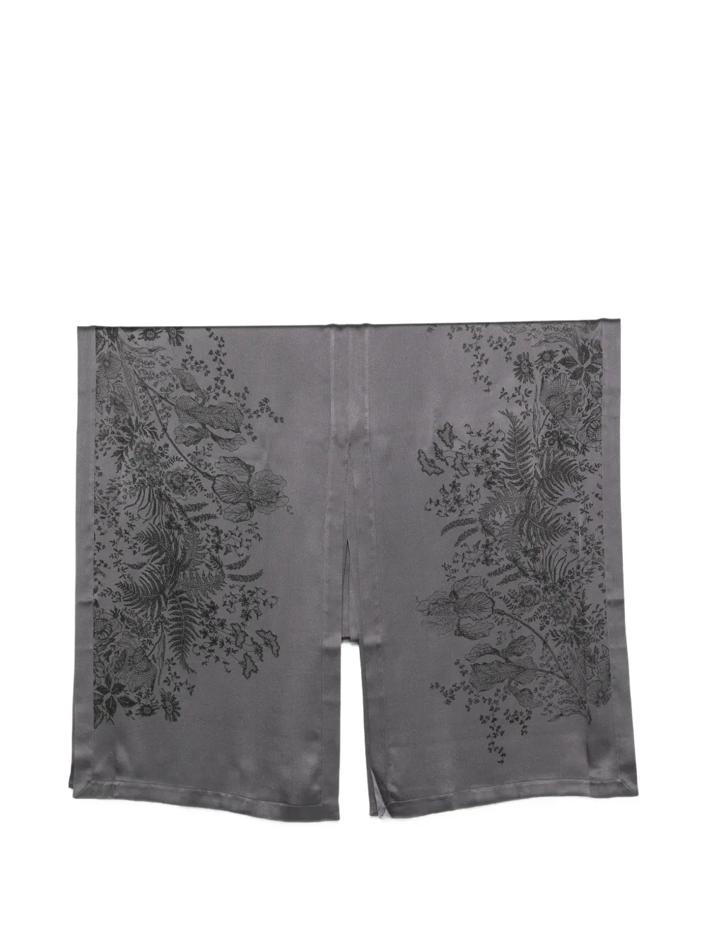 Carine Gilson Caftano a fiori - Grigio