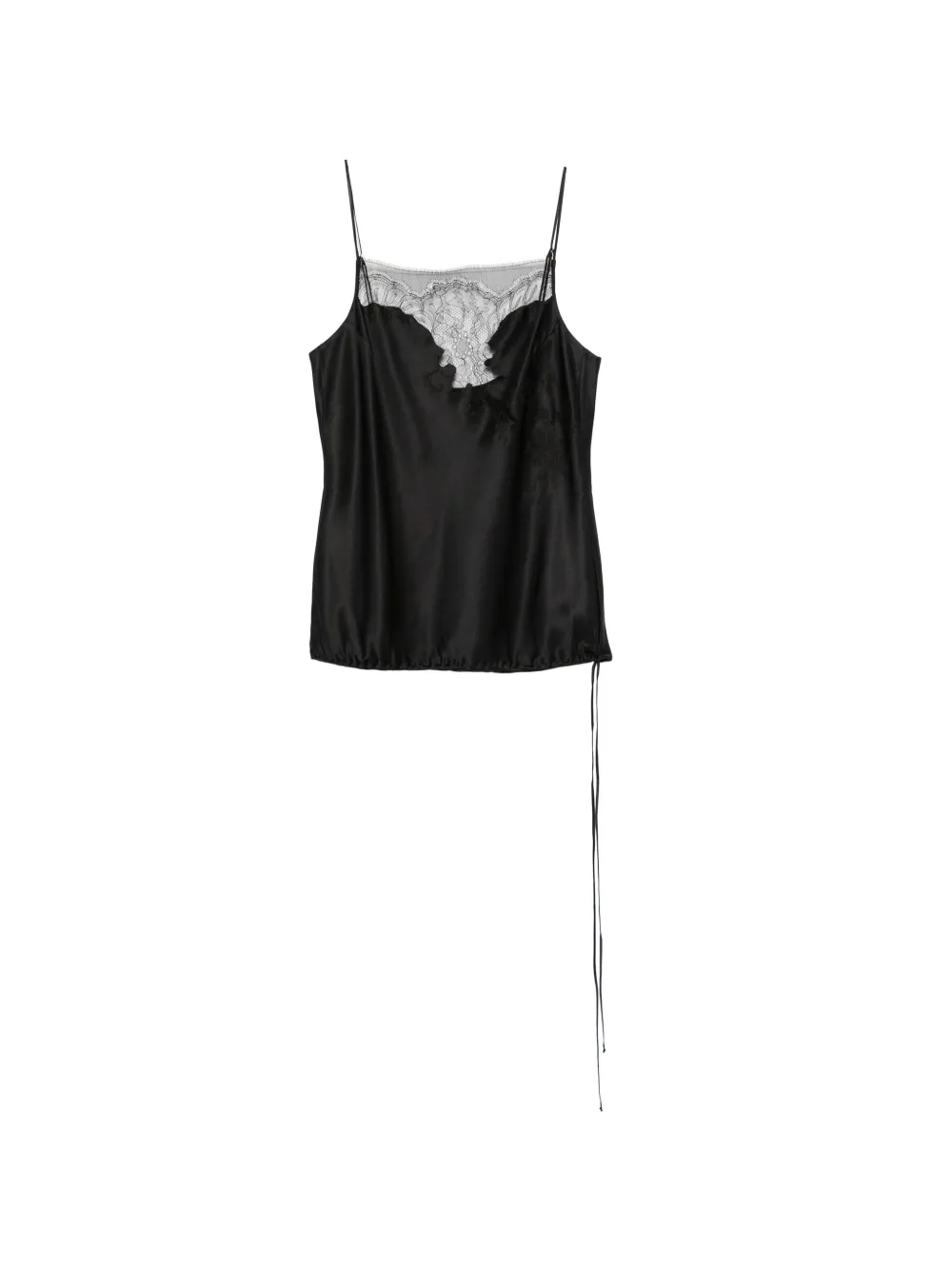 Carine Gilson lace-trim silk-satin camisole
