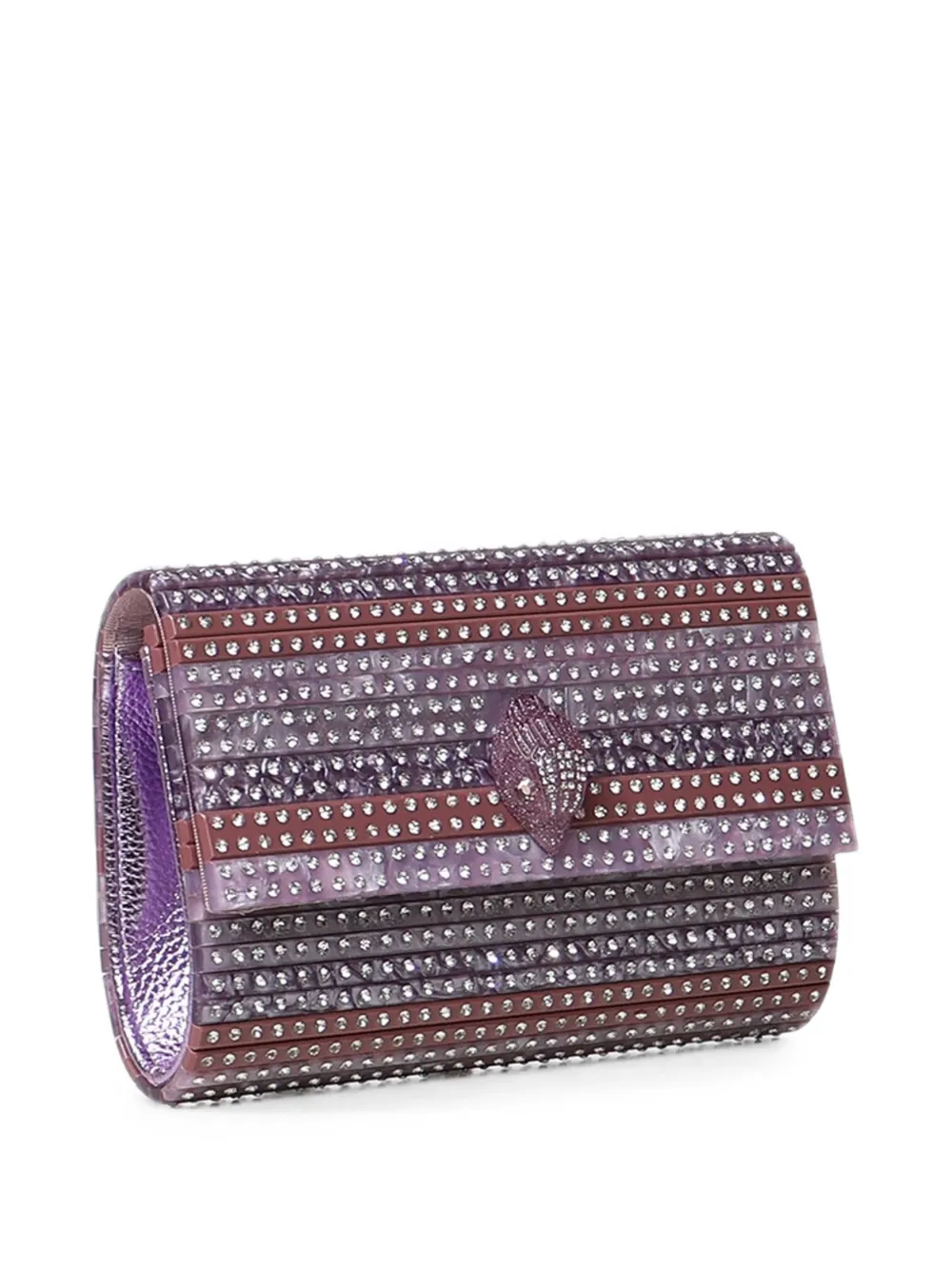 Kurt Geiger London crystal-embellished Eagle-head shoulder bag - Violett