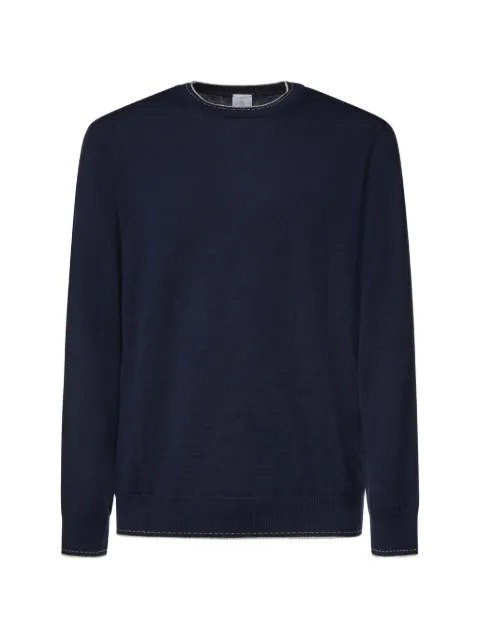 Eleventy contrast-trim sweater