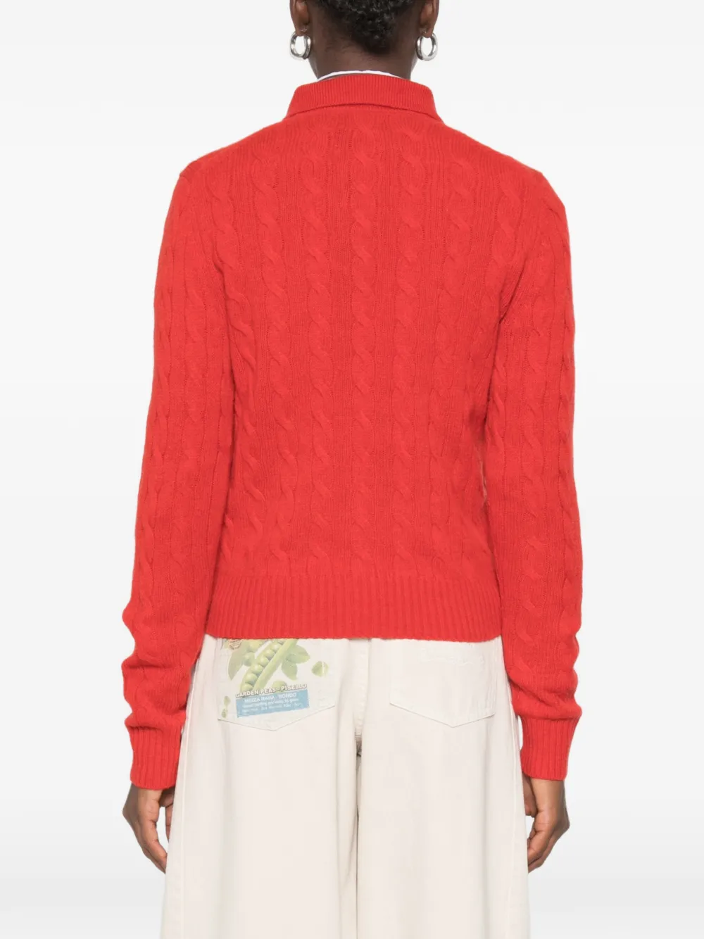 Polo Ralph Lauren Kabelgebreide polotrui Rood