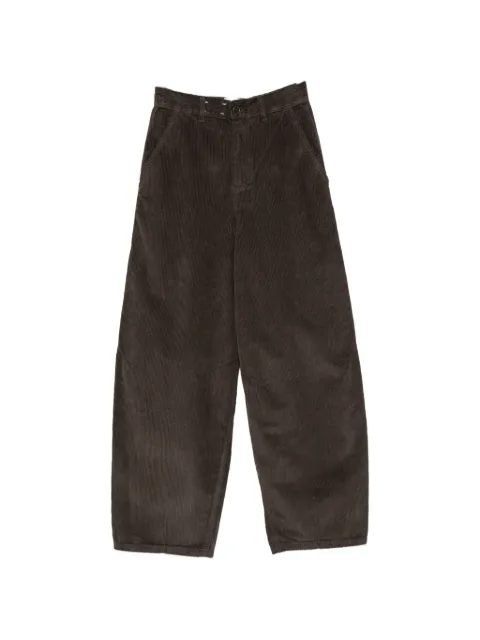 Alysi corduroy barrel-leg trousers