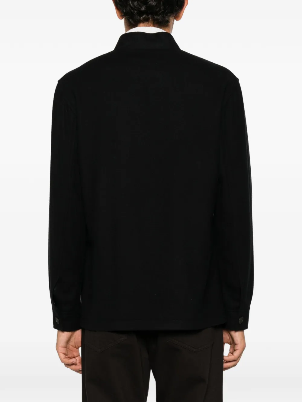 Tagliatore mandarin-collar button-fastening blazer Zwart