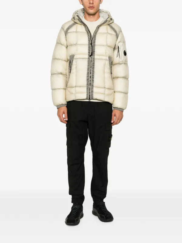 C.P. Company D.D. Shell Hooded Puffer Jacket | Neutrals | FARFETCH
