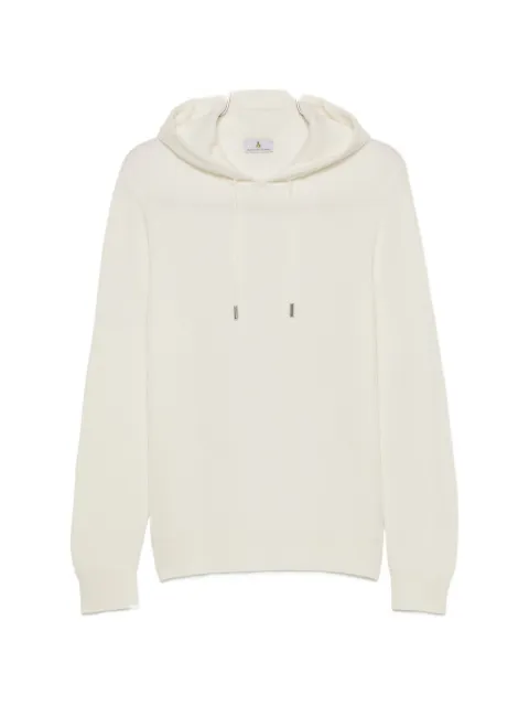 Magazzino Ricambi ribbed-knit drawstring hoodie