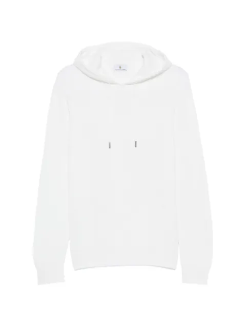Magazzino Ricambi ribbed-knit drawstring hoodie