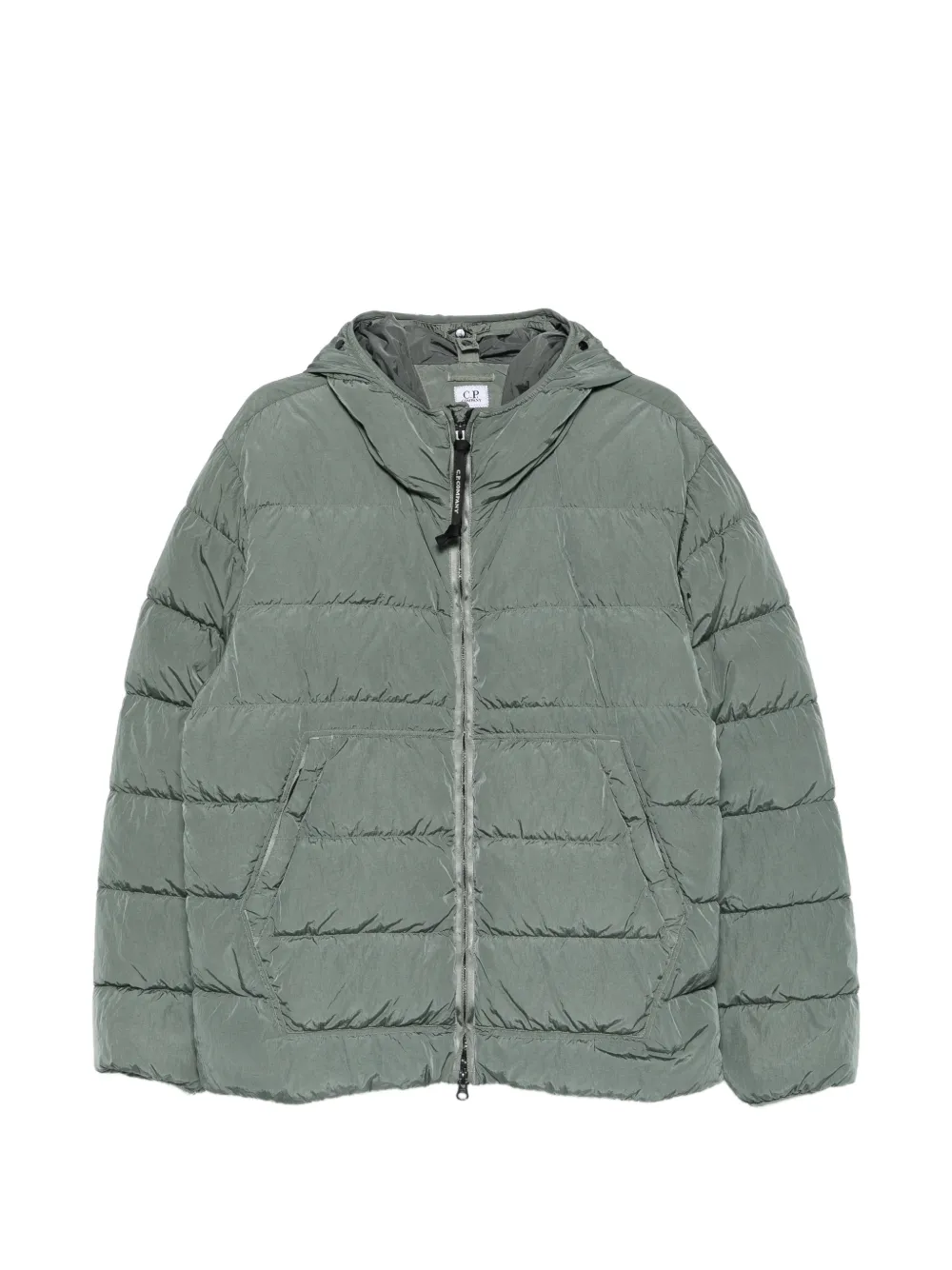 C.P. Company quilted hooded jacket - Grün