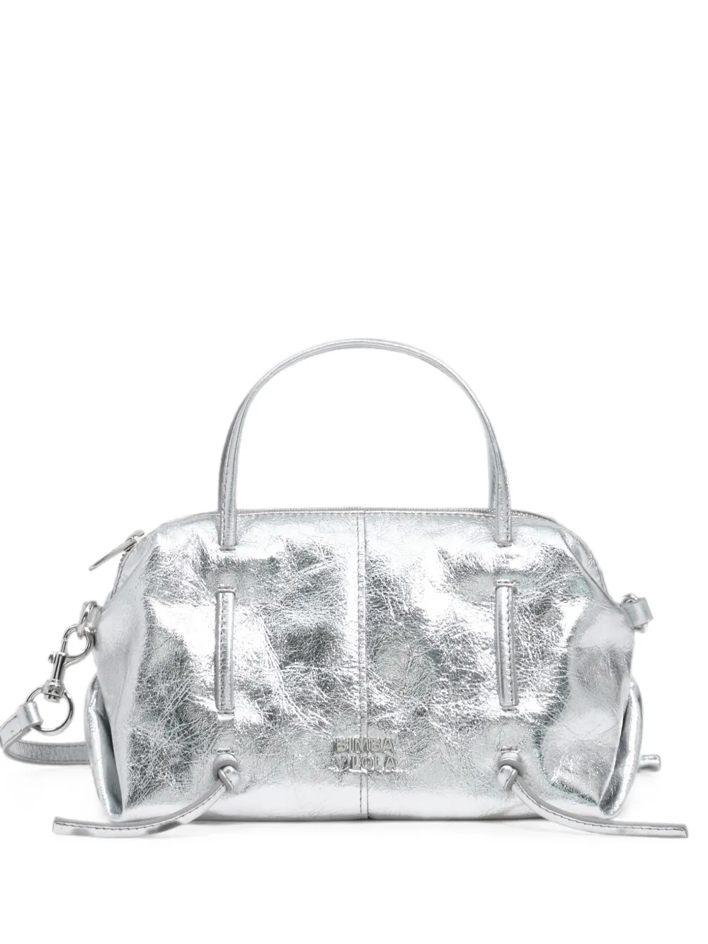 BIMBA Y LOLA mini silver leather Lolita bag