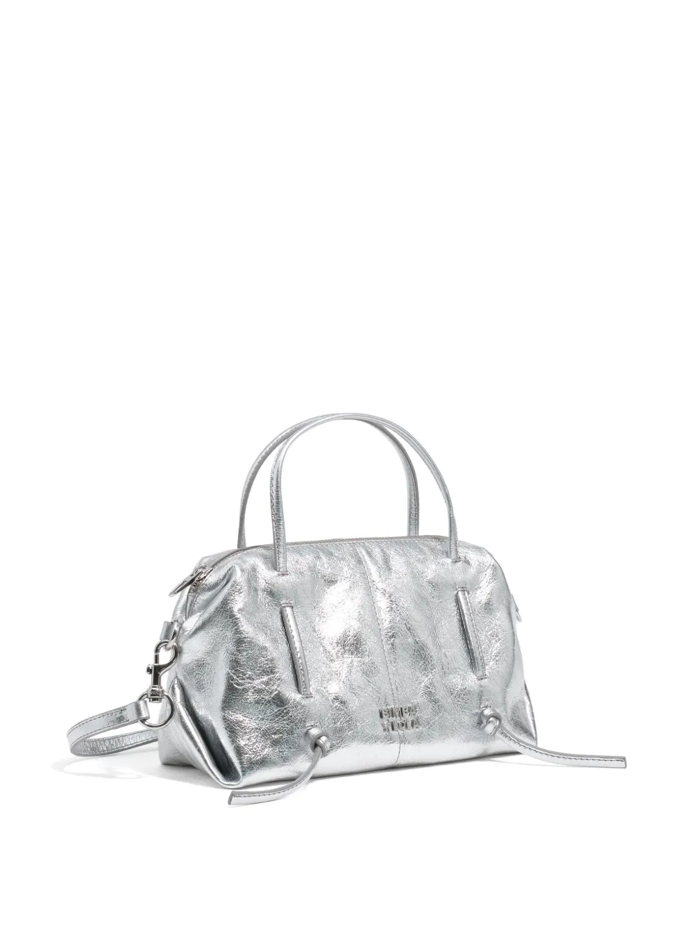 BIMBA Y LOLA Lolita leren mini-tas Zilver