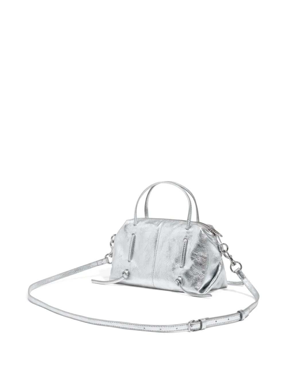 BIMBA Y LOLA Lolita leren mini-tas Zilver
