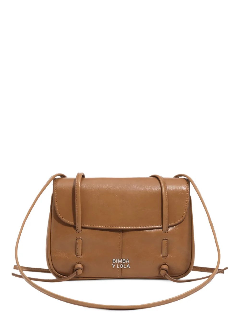 BIMBA Y LOLA honey leather mini flap bag · OS