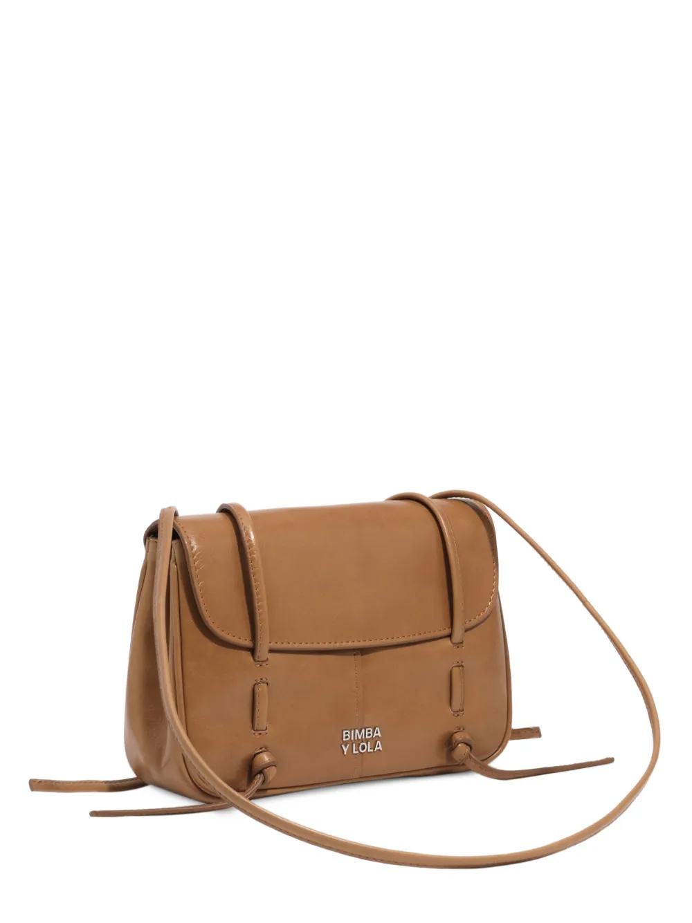 BIMBA Y LOLA Leren mini-tas met omslag Bruin