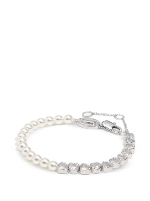BIMBA Y LOLA heart-motif faux-pearl bracelet