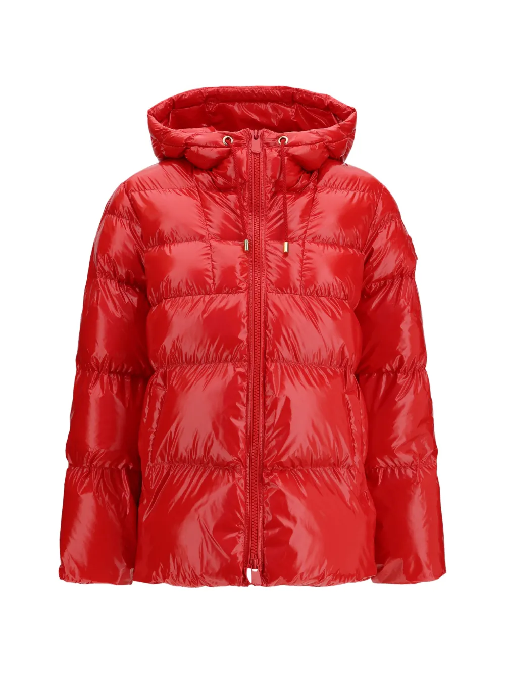 PINKO Eleodoro quilted hooded jacket - Rosso