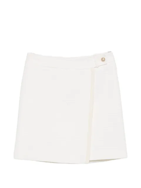 ANDIATA tweed wrap midi skirt