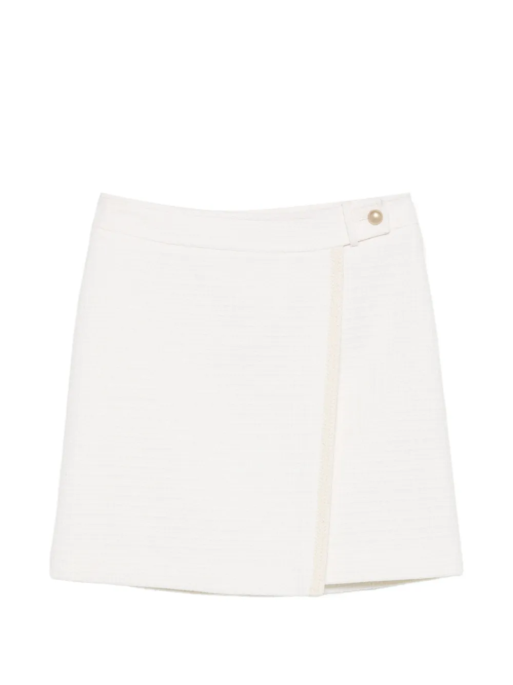 ANDIATA tweed wrap midi skirt
