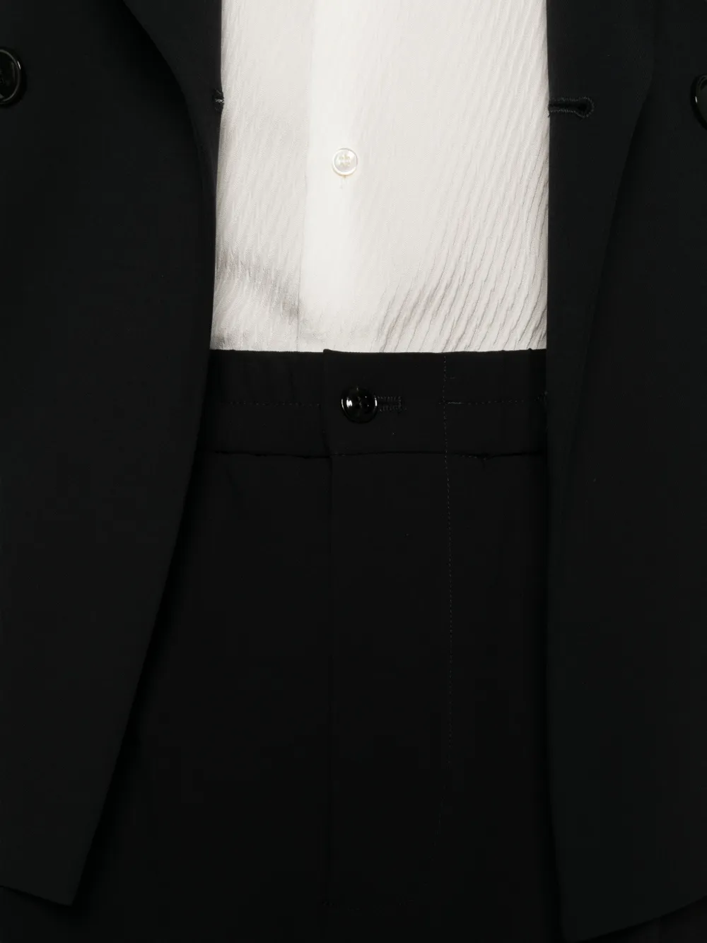 Giorgio Armani Pak met dubbele rij knopen Blauw