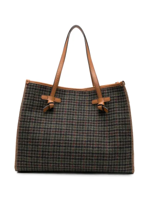 GIANNI CHIARINI Marcella houndstooth-pattern tote bag