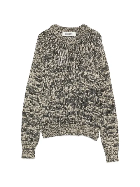 Róhe jersey de punto mouliné con cuello redondo