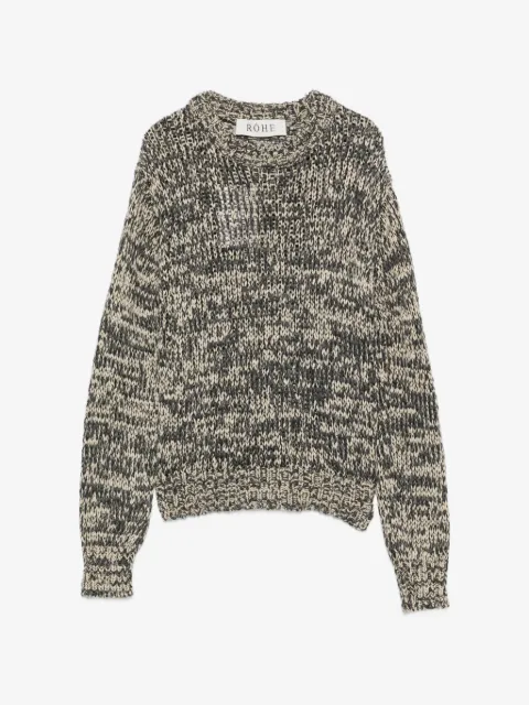 Róhe mouline-knit crew-neck sweater