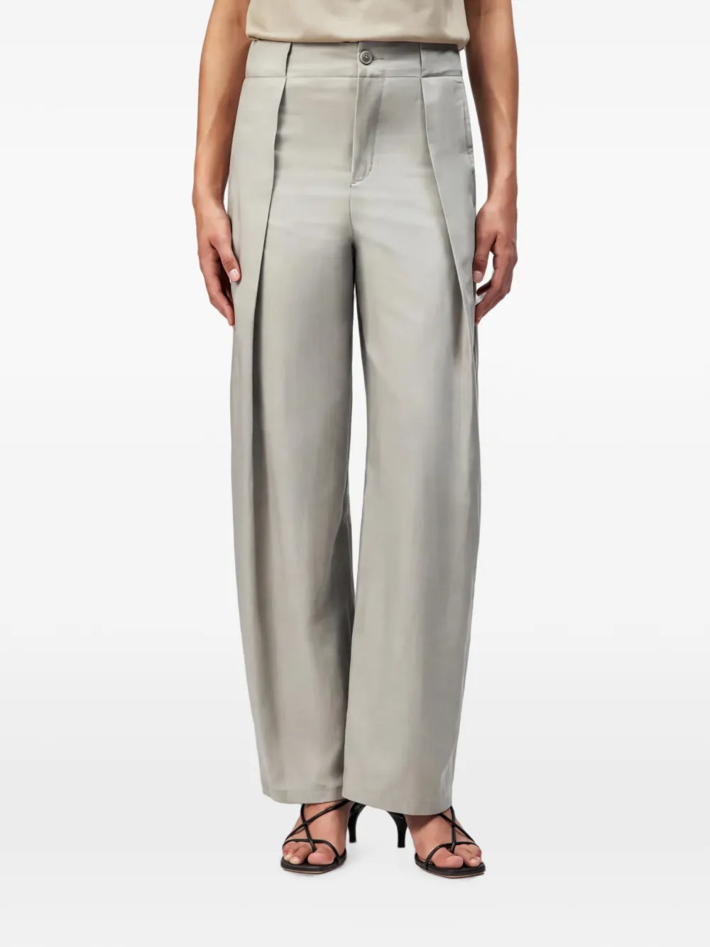 Drykorn Threw pantalon met plooien Groen