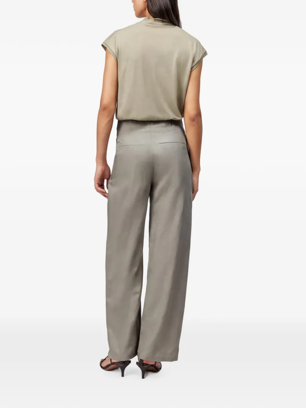 Drykorn Threw pantalon met plooien Groen