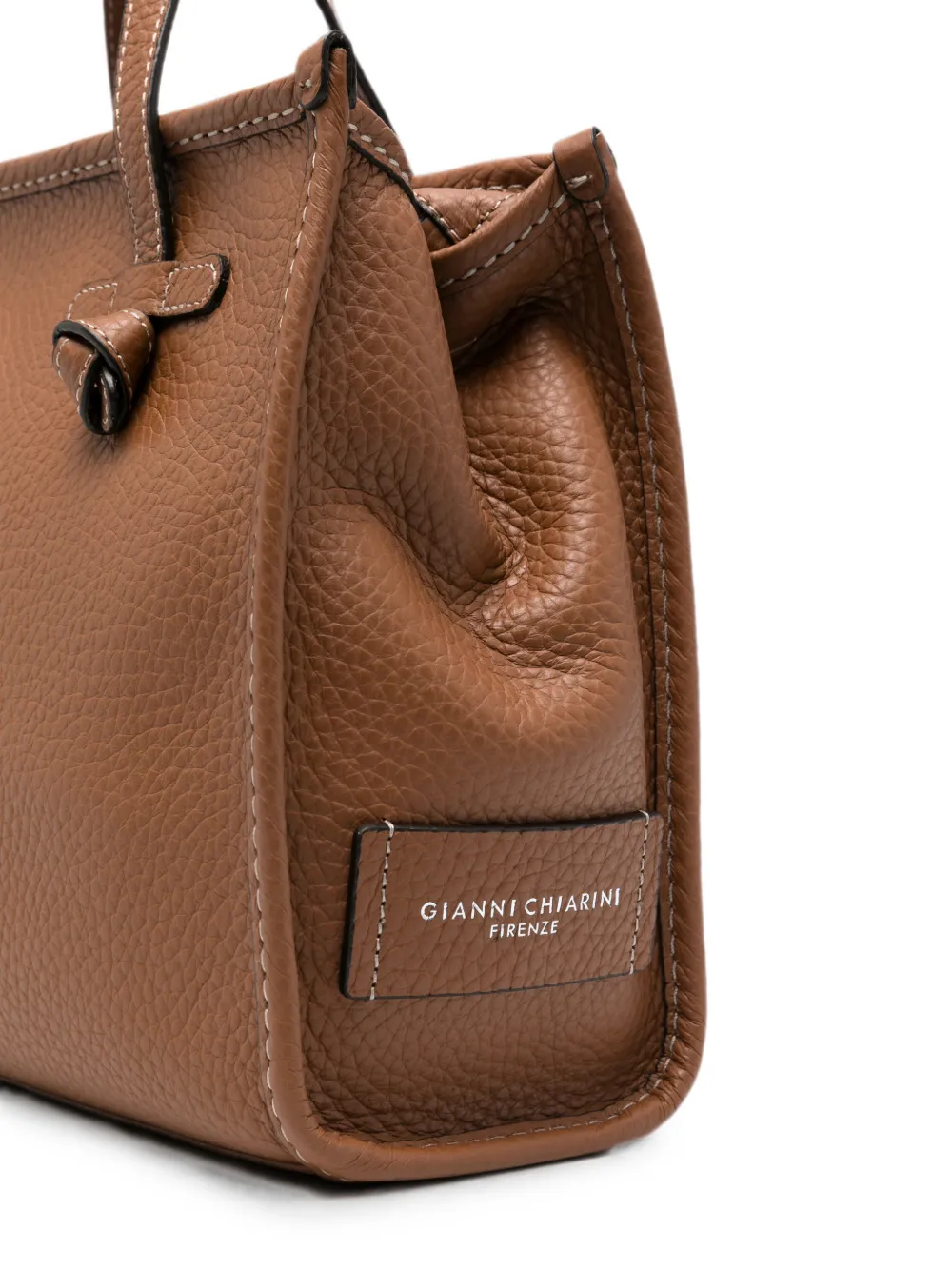 GIANNI CHIARINI Marcella leren shopper Bruin