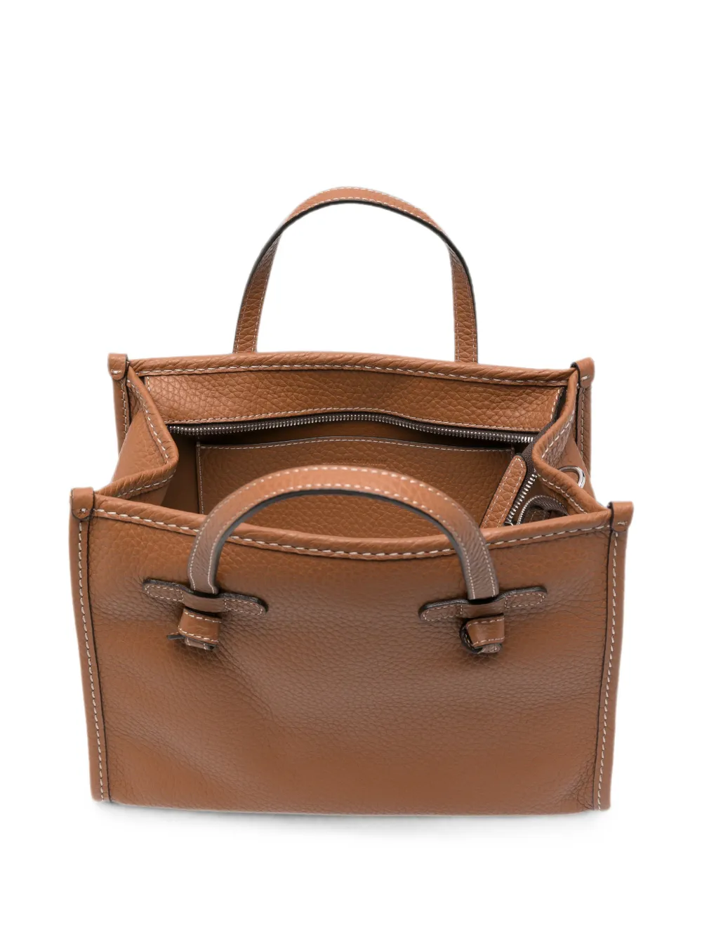 GIANNI CHIARINI Marcella leren shopper Bruin