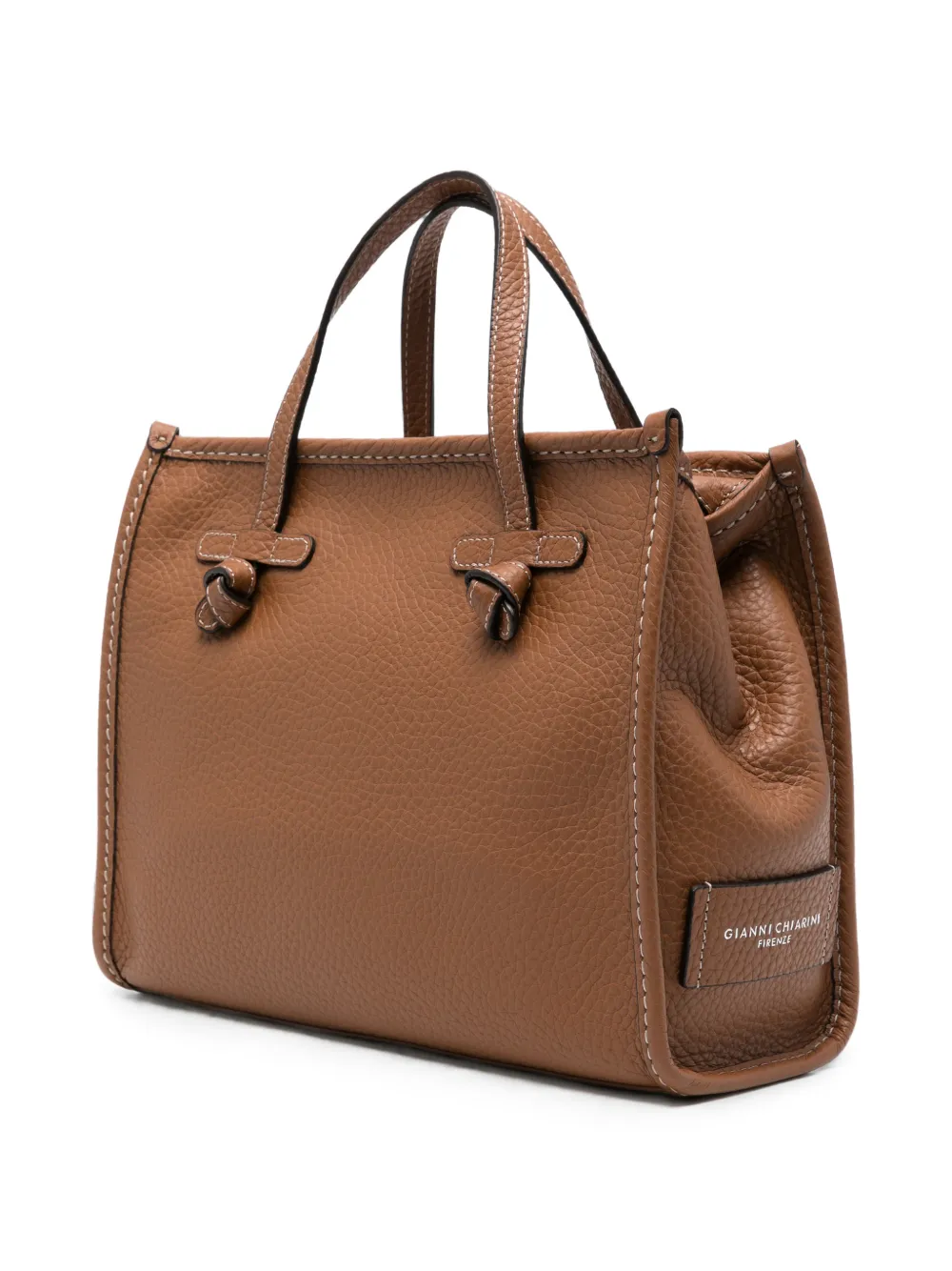 GIANNI CHIARINI Marcella leren shopper Bruin