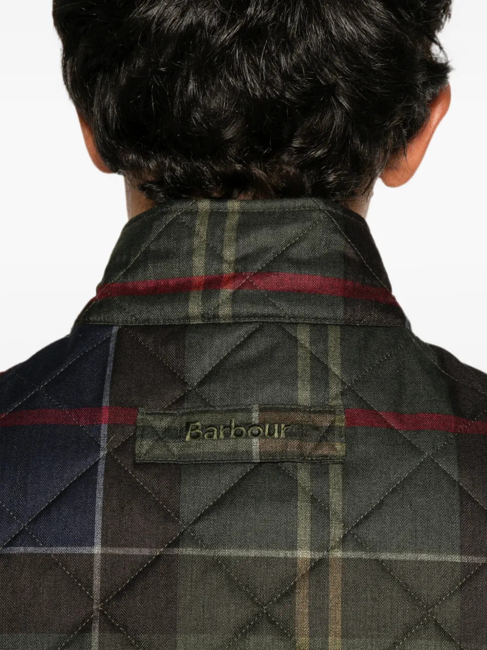 Barbour Gilet met tartan-ruit Groen
