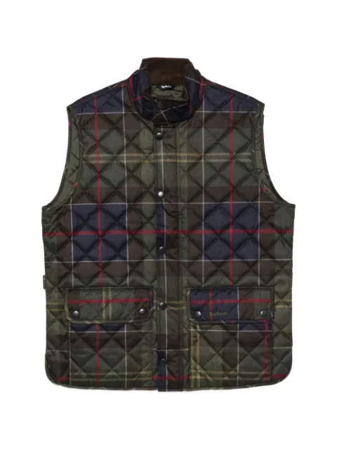Barbour tartan-pattern waistcoat