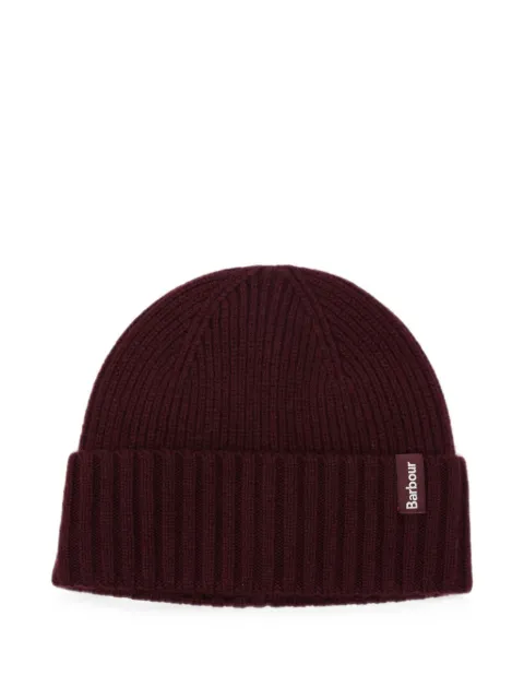 Barbour ribbed-knit beanie hat