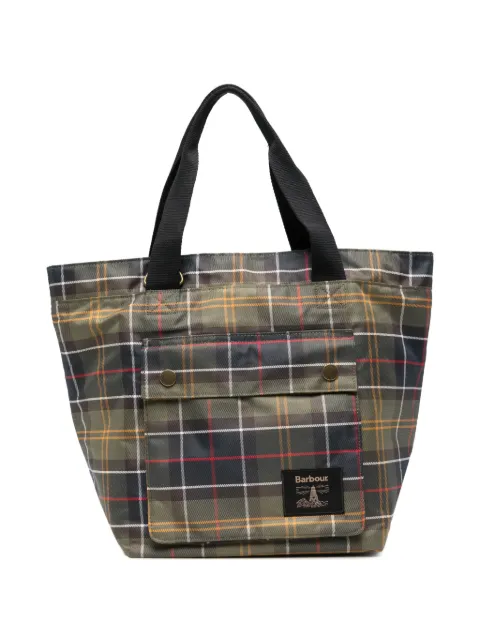 Barbour Torridon Carry All tartan-check front-pocket tote bag