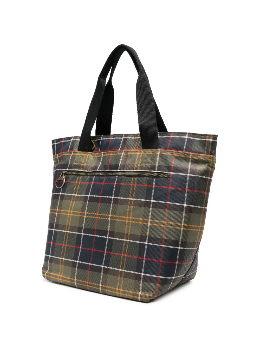 Barbour Torridon Carry All shopper met tartan ruit en zak Groen