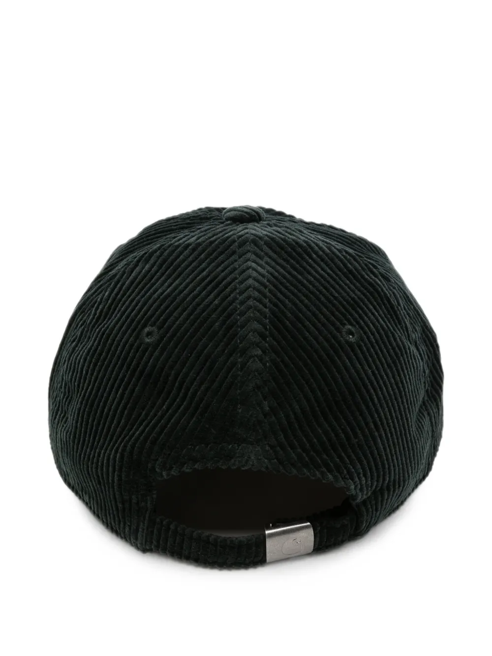 Carhartt WIP Harlem ribfluwelen pet met geborduurd logo Zwart