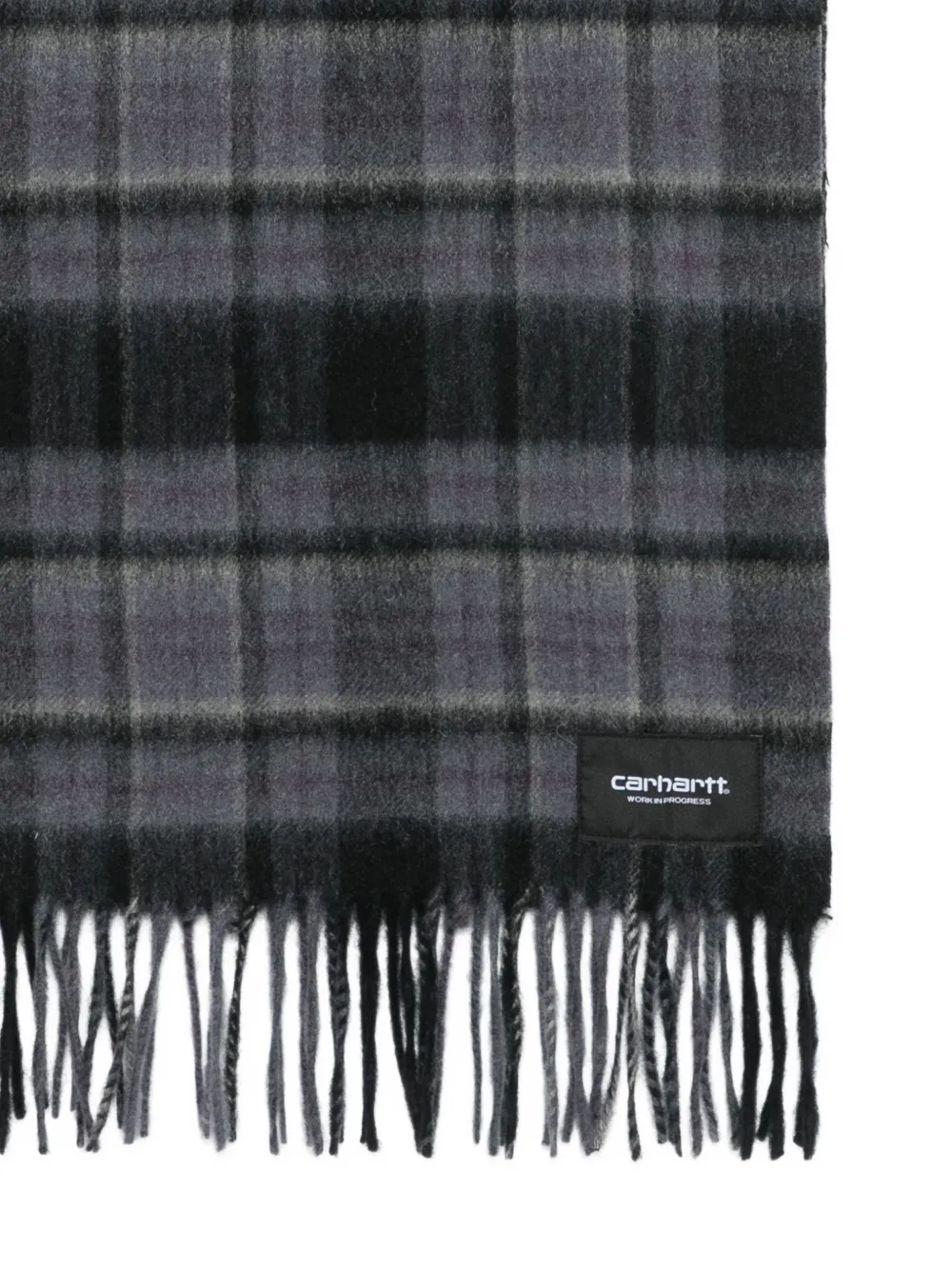 Carhartt WIP Parson check-pattern scarf Blauw