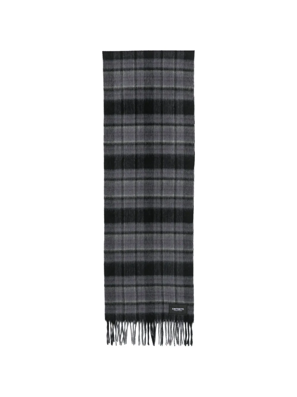 Carhartt Parson Check-pattern Scarf In Blue