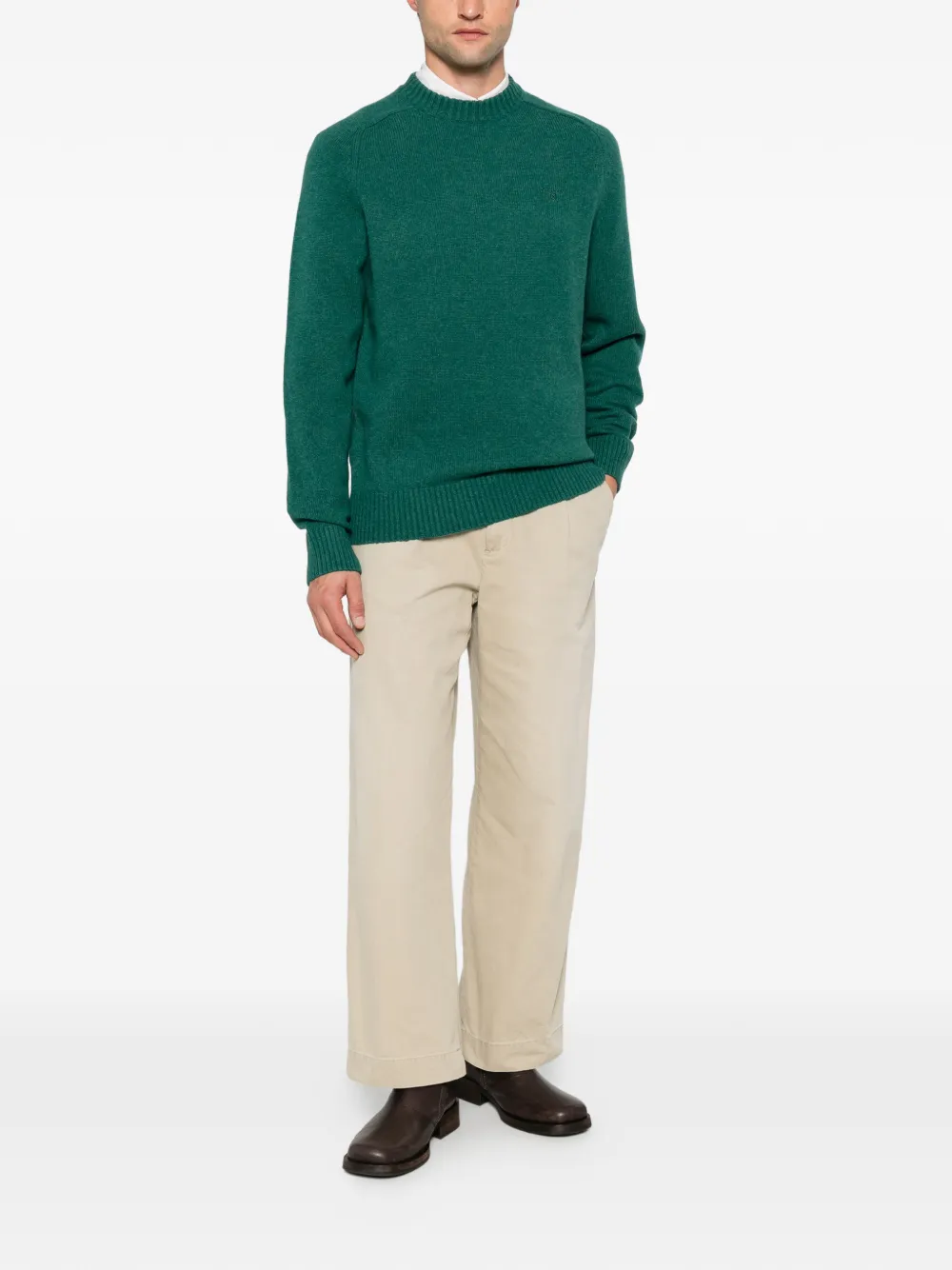 Barbour Newtown crew-neck sweater Groen